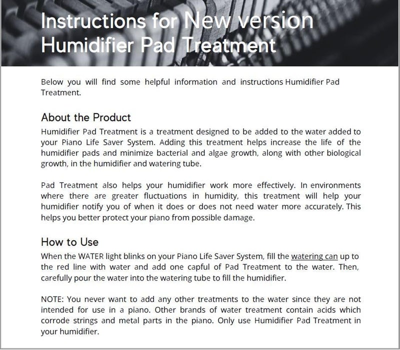 Edionmier New version Piano Humidifier Pad Treatment 8 fl.oz (237 ml) Formulated for the Piano Life Saver system - Image 4